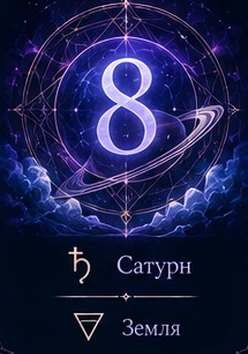 Число 8. Сатурн · Земля