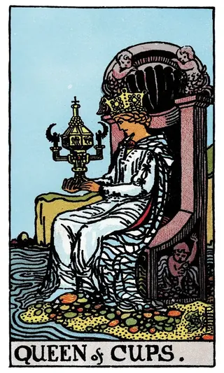 Карта Таро «Королева Кубков»